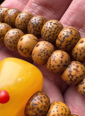 藏传老星月菩提念珠三通佛头