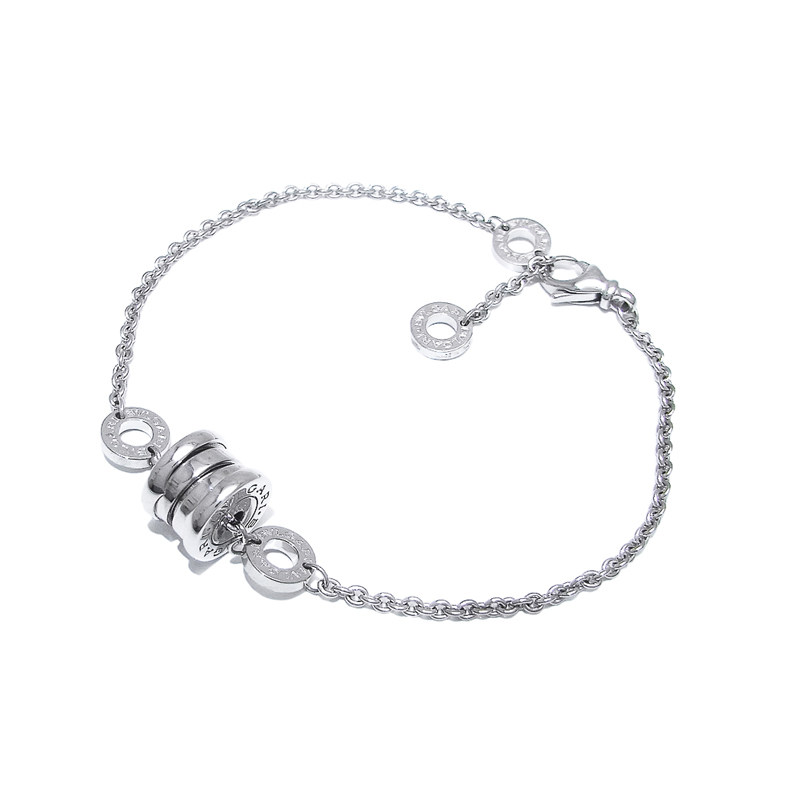 bvlgari /宝格丽18k白金镶钻手链 泰盛海外项链