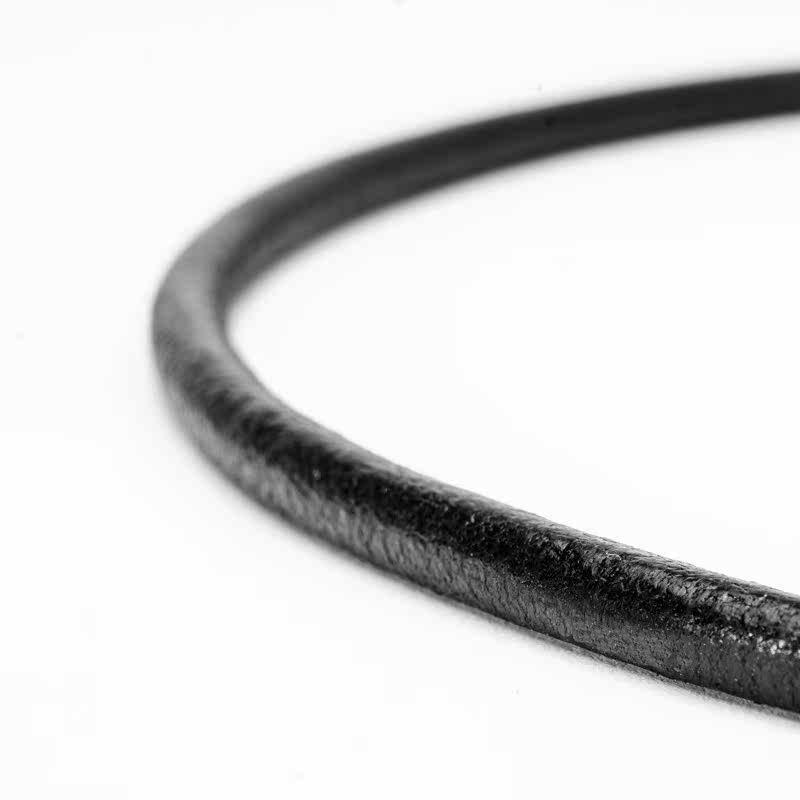 bvlgari /宝格丽黑色皮革掌柜项链 泰盛海外项链