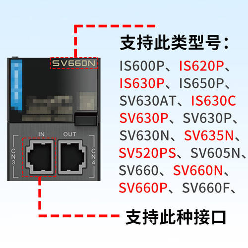 适用汇川伺服调试线IS620P/SV660N/630P通讯下载USB-S6-L-T00-3.0 - 图1