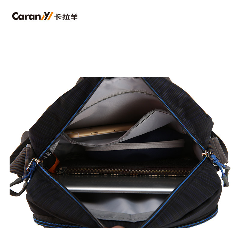 新款卡拉羊单肩包男户外潮男士包包 梦之旅箱包男士包袋