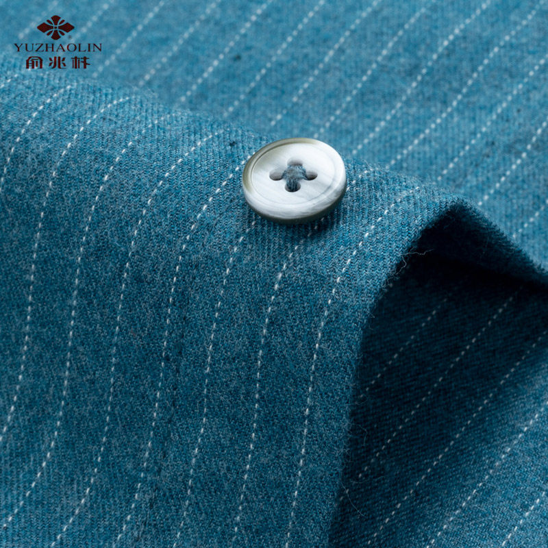 俞兆林男士长袖纯棉格子休闲装衬衫 盈方服饰衬衫