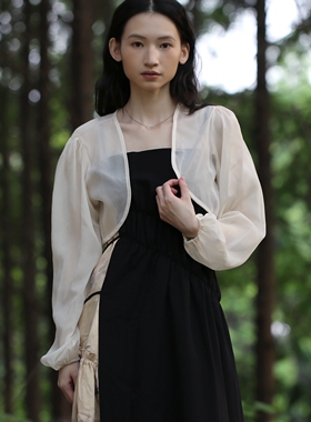 自带高级光泽感防晒披肩外搭坎肩