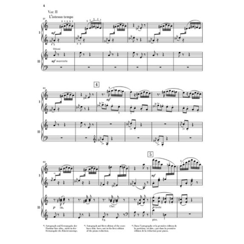 亨乐原版 拉赫玛尼诺夫 帕格尼尼主题狂想曲op43 双钢琴 Rachmaninow Rapsodie sur un theme de Paganini 2 Pianos HN1506 - 图3