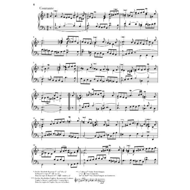 亨乐原版 巴赫 法国组曲BWV 812-817 钢琴独奏无指法 J. S. Bach French Suites BWV 812-817 HN1593 - 图3