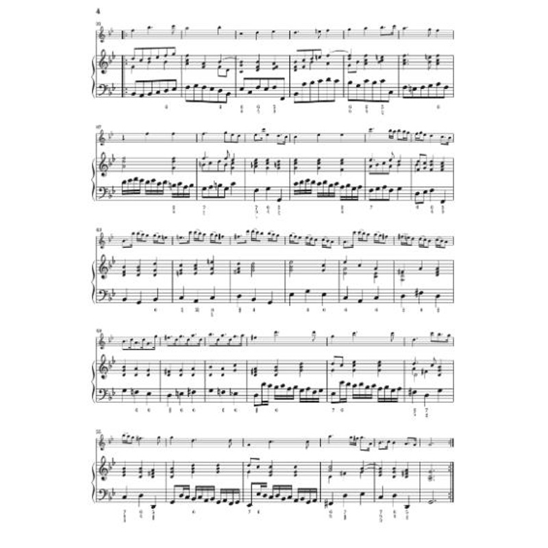 亨乐原版 亨德尔 六首竖笛奏鸣曲 为中音竖笛和数字低音而作 Handel Six Recorder Sonatas HN1497 - 图3