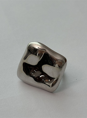 几何方块戒指流苏耳环S999银