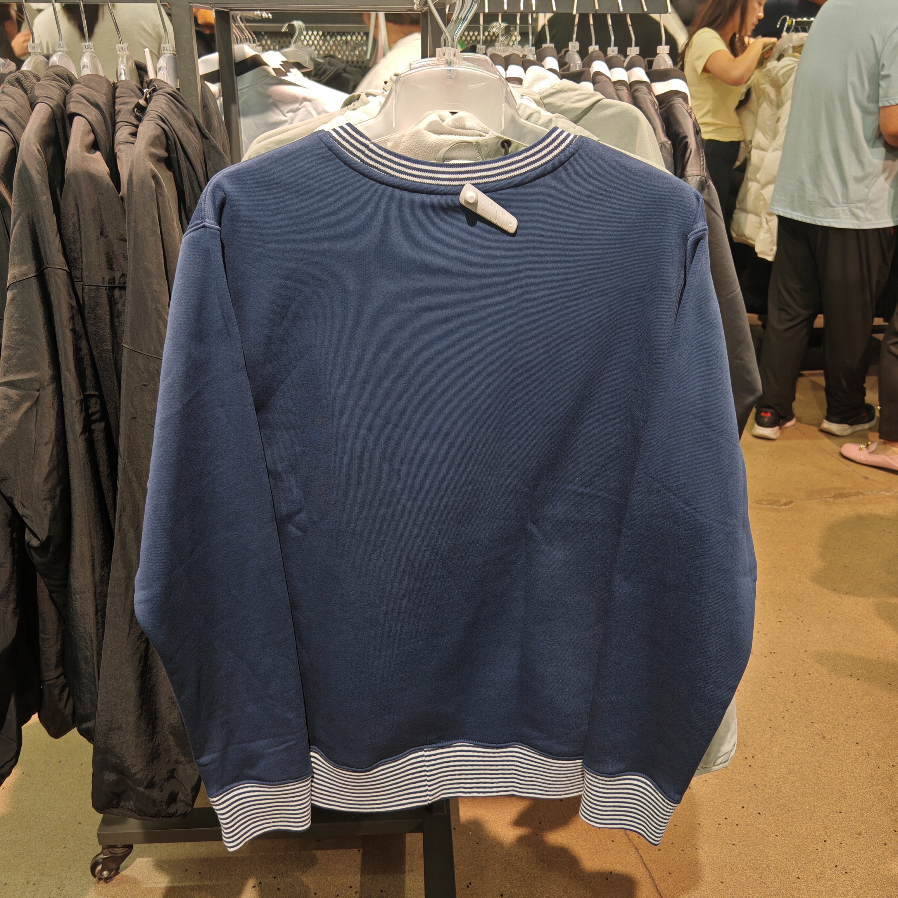 NIKE耐克男子卫衣刺绣logo加绒针织保暖舒适休闲套头衫FQ3011-424,淘宝优惠券,粉丝福利购,淘宝优惠卷