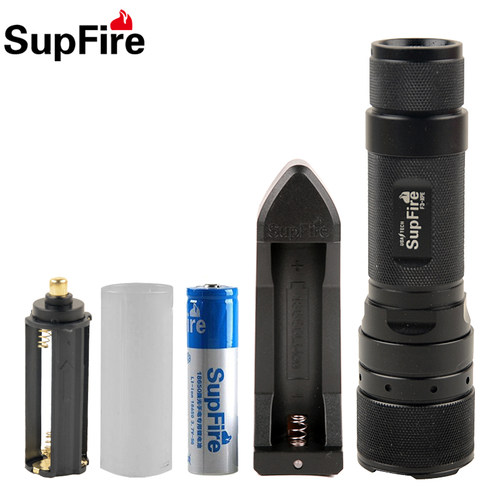 SupFire神火F3强光手电筒L2-T6调焦充电迷你LED户外骑行变焦远射 - 图0