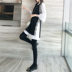Mùa thu 2019 váy phổ biến phụ nữ mới thủy triều đầu thu mùa thu lưới màu đỏ thiết lập hai mảnh nữ đầu thu - Váy eo cao váy hạ eo công sở	 Váy eo cao