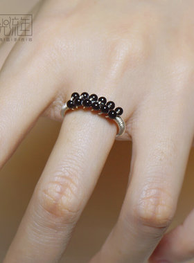 原创设计银戒指女999简约学生
