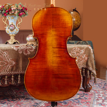 Caos cello imitation antique solid wood tiger veins imported European material pure hand cello professional playing class cello 850