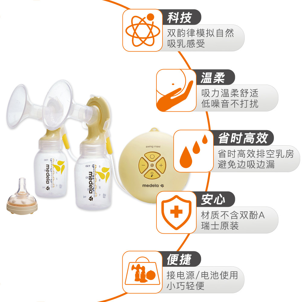 【旗舰店正品】美德乐双边电动吸奶器 Bebewonderland海外吸奶器