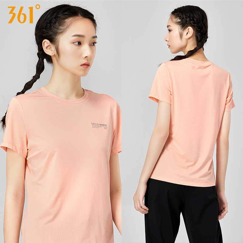 361运动T恤女2024夏季新款舒适衣短袖361度跑步健身透气宽松上衣