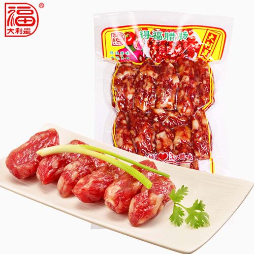 得福大利是福广式腊味煲仔饭腊肠糖酒广味香肠腊猪肉肠脆皮肠400g - 图3