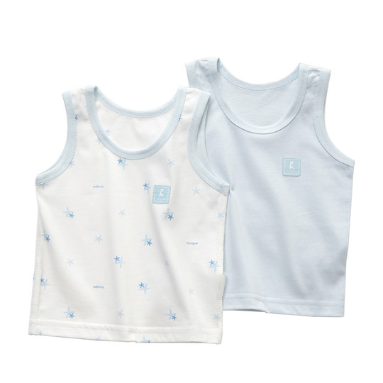 Tongtai small vest suspenders pure cotton for girls and boys 2 pieces