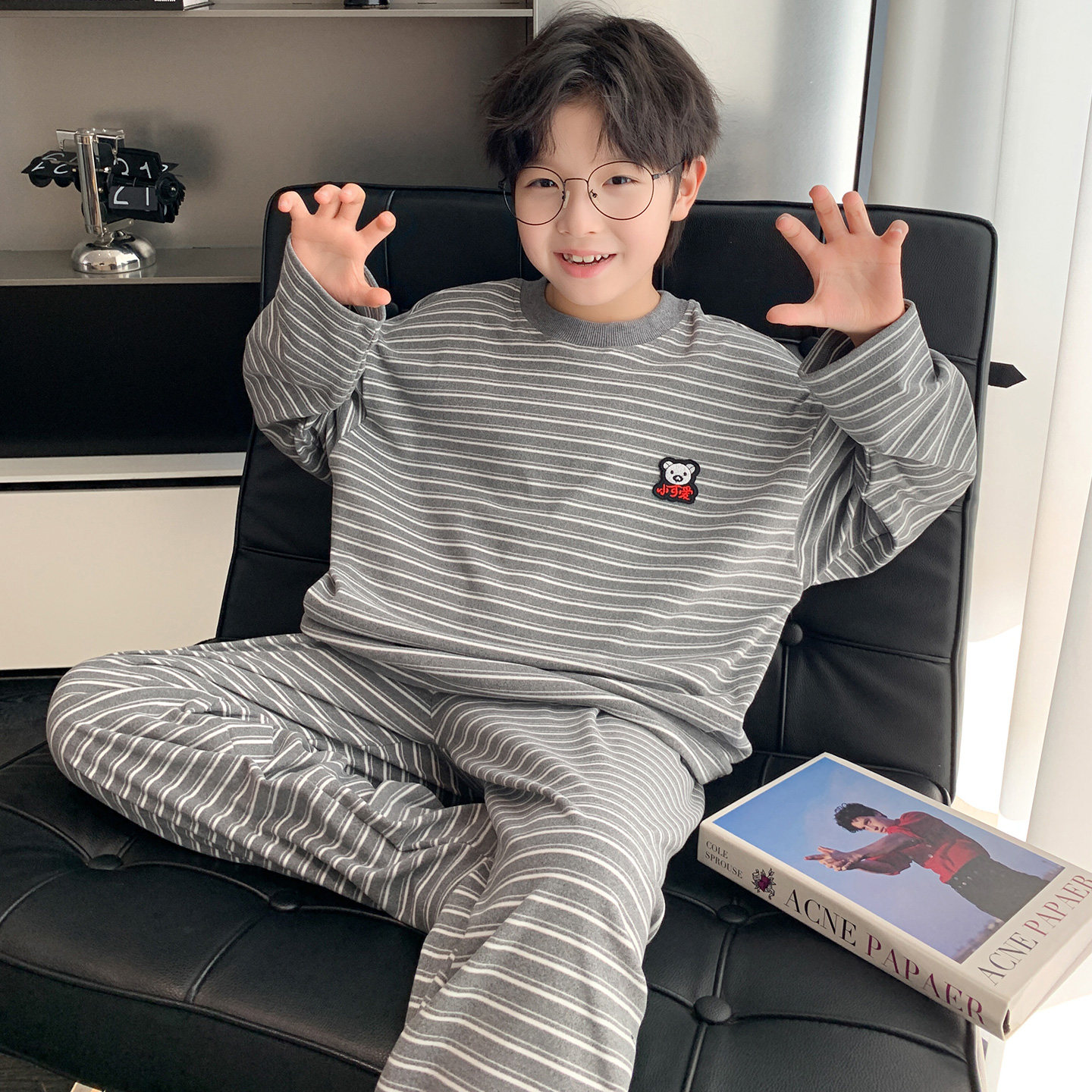 童装男童睡衣套装家居服2025新款中大童保暖秋衣秋裤冬款男孩德绒,淘宝优惠券,粉丝福利购,淘宝优惠卷