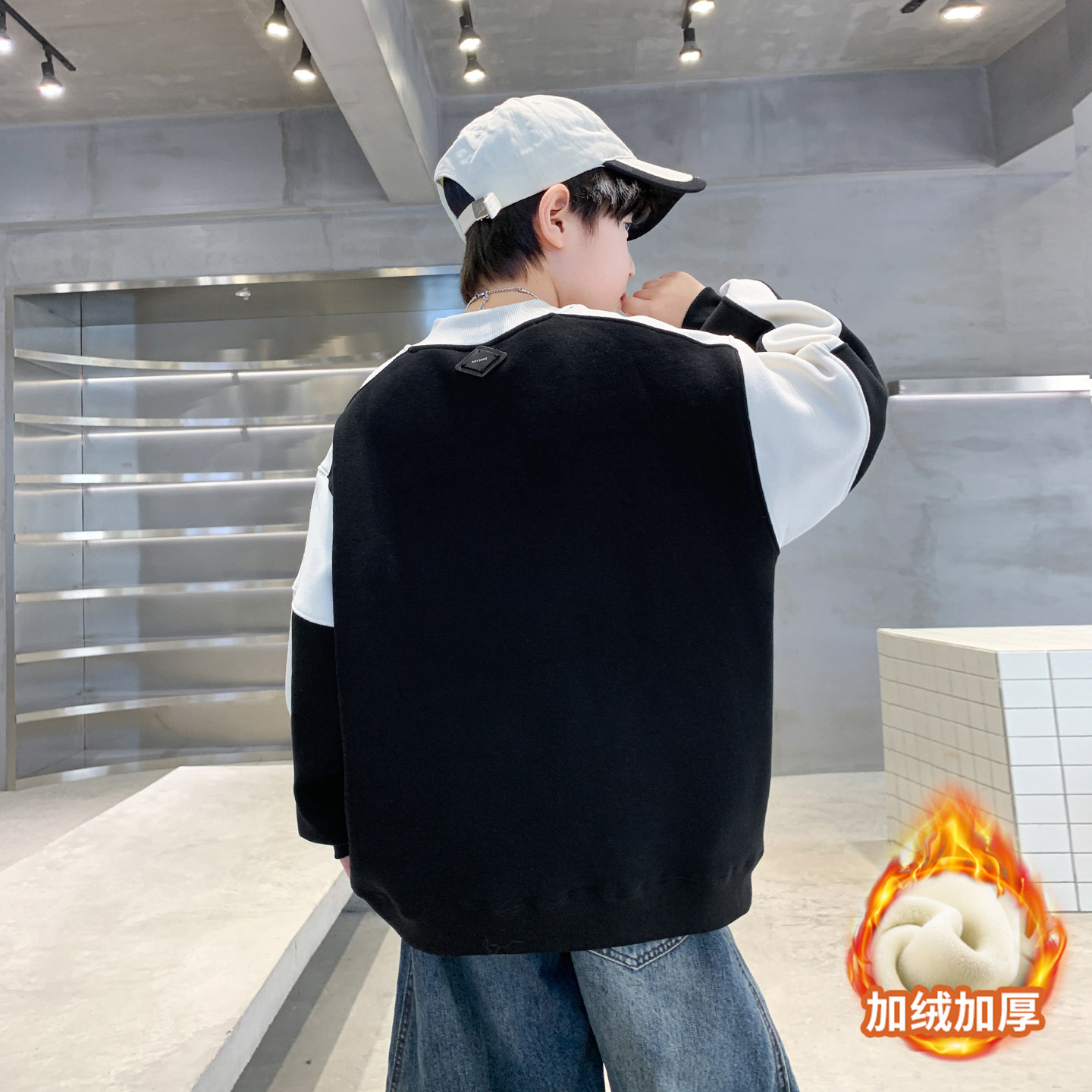 童装男童冬装加绒卫衣2025新款加厚青少年男孩秋冬款上衣大童冬季,淘宝优惠券,粉丝福利购,淘宝优惠卷