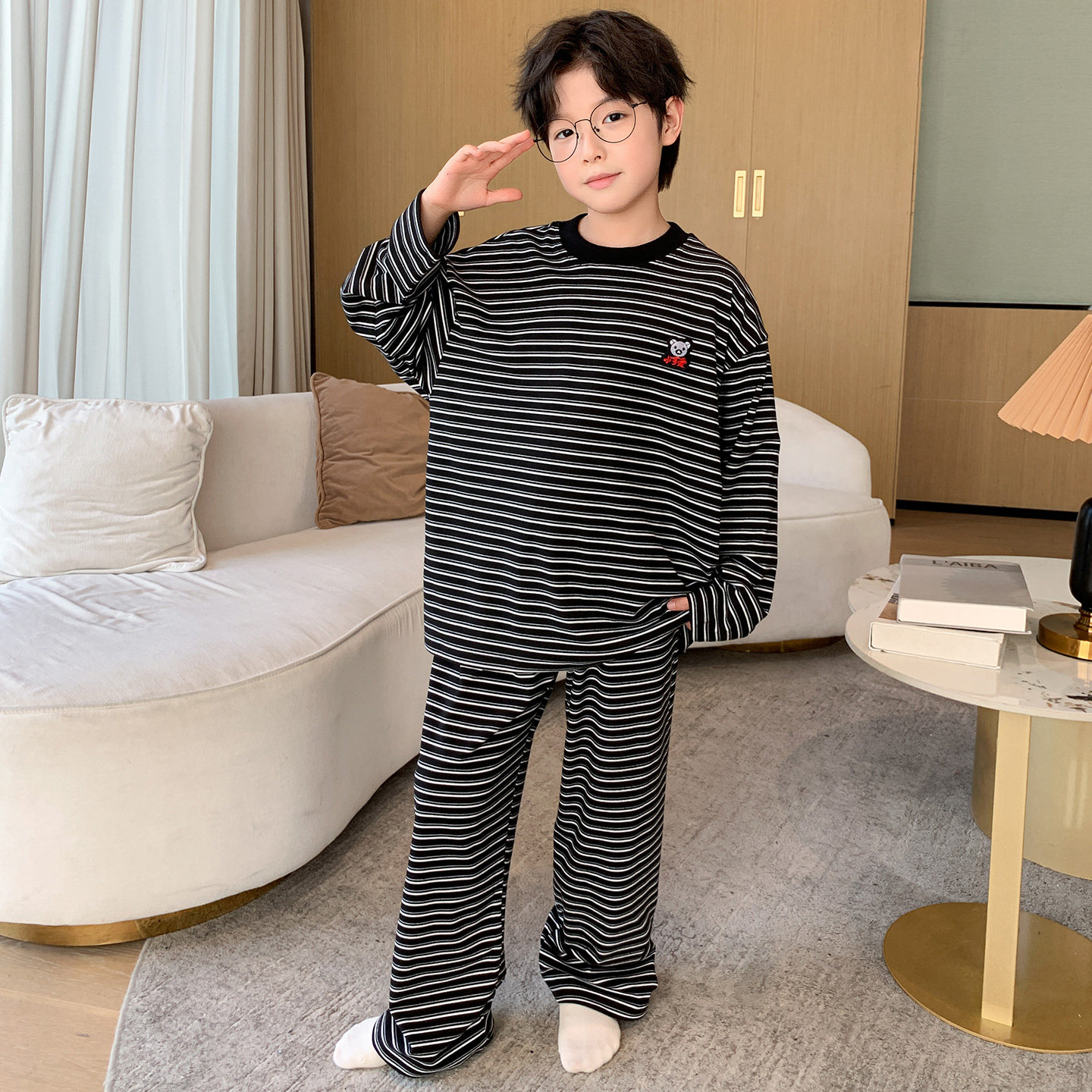 童装男童睡衣套装家居服2025新款中大童保暖秋衣秋裤冬款男孩德绒,淘宝优惠券,粉丝福利购,淘宝优惠卷