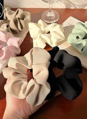 3/5/Pcs Silk Scrunchies Print Leopard Scrunchie Set Elastic
