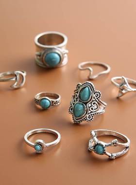 Hot sales joint ring set combination rings women 热销戒指女