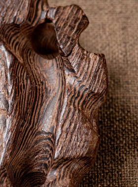 天然鸡翅木圆形底座家用室内供奉