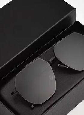 钛钢偏光太阳镜抖音同款无螺丝设计男士多边形墨镜开车钓鱼时尚镜