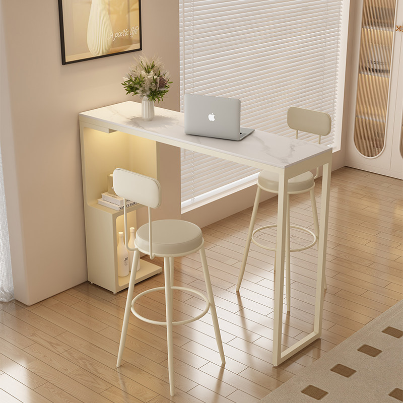 吧台桌家用简约岩板高脚桌长条桌客厅沙发阳台隔断迷你休闲小吧台,淘宝优惠券,粉丝福利购,淘宝优惠卷