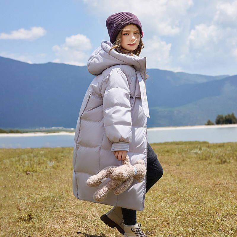儿童羽绒服女童中长款2025新款中大童女孩童装加厚女款冬季外套,淘宝优惠券,粉丝福利购,淘宝优惠卷