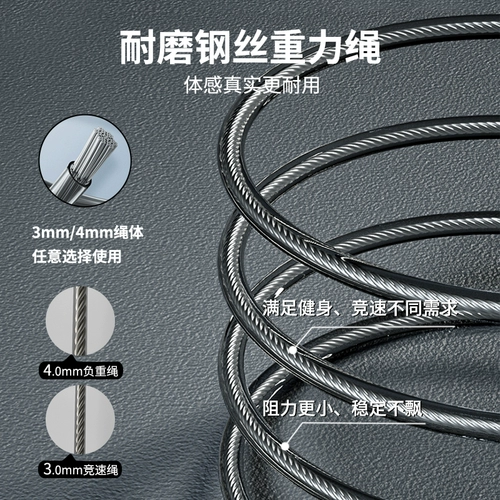 Скакалка для спортзала для взрослых, профессиональная детская спортивная стальная проволка для школьников