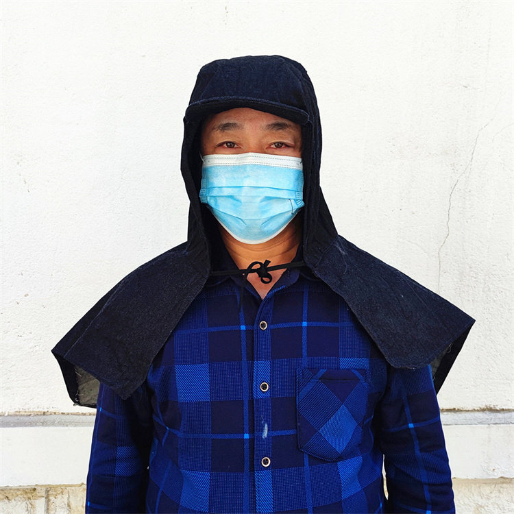 牛仔披肩帽 防尘防风沙头帽 劳保眼镜防护面罩 男女搬运工作帽,淘宝优惠券,粉丝福利购,淘宝优惠卷