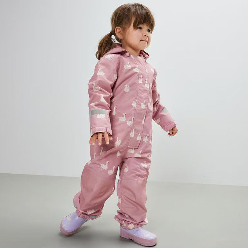 幼儿玩水防护全身加厚儿童连体雨衣 防风防水冲锋衣可爱爬爬衣h83,淘宝优惠券,粉丝福利购,淘宝优惠卷