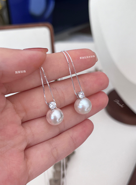 强光爱迪生淡水珠施家珍珠戴妃链