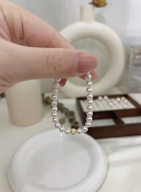 珍珠手链其他镀金珍珠清新镀金用