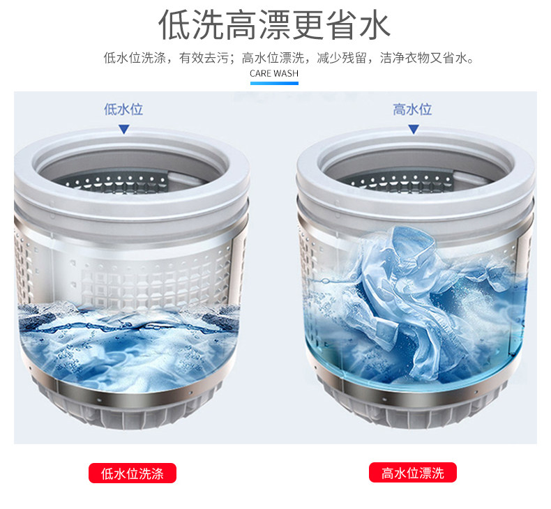 日本松岛8kg全自动家用波轮洗衣机 松岛电器洗衣机