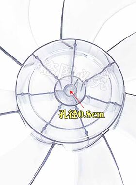 合适艾美特电风扇配件风叶CS35-RD1/FS35123R/DC/SA35195R扇叶7叶