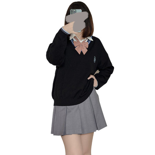 【潘特维拉】冬有夏毛衣 JK/DK秋季日系学院风制服校长袖针织上衣 - 图3