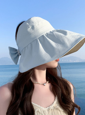 高品质空顶帽子女夏季遮阳帽可折