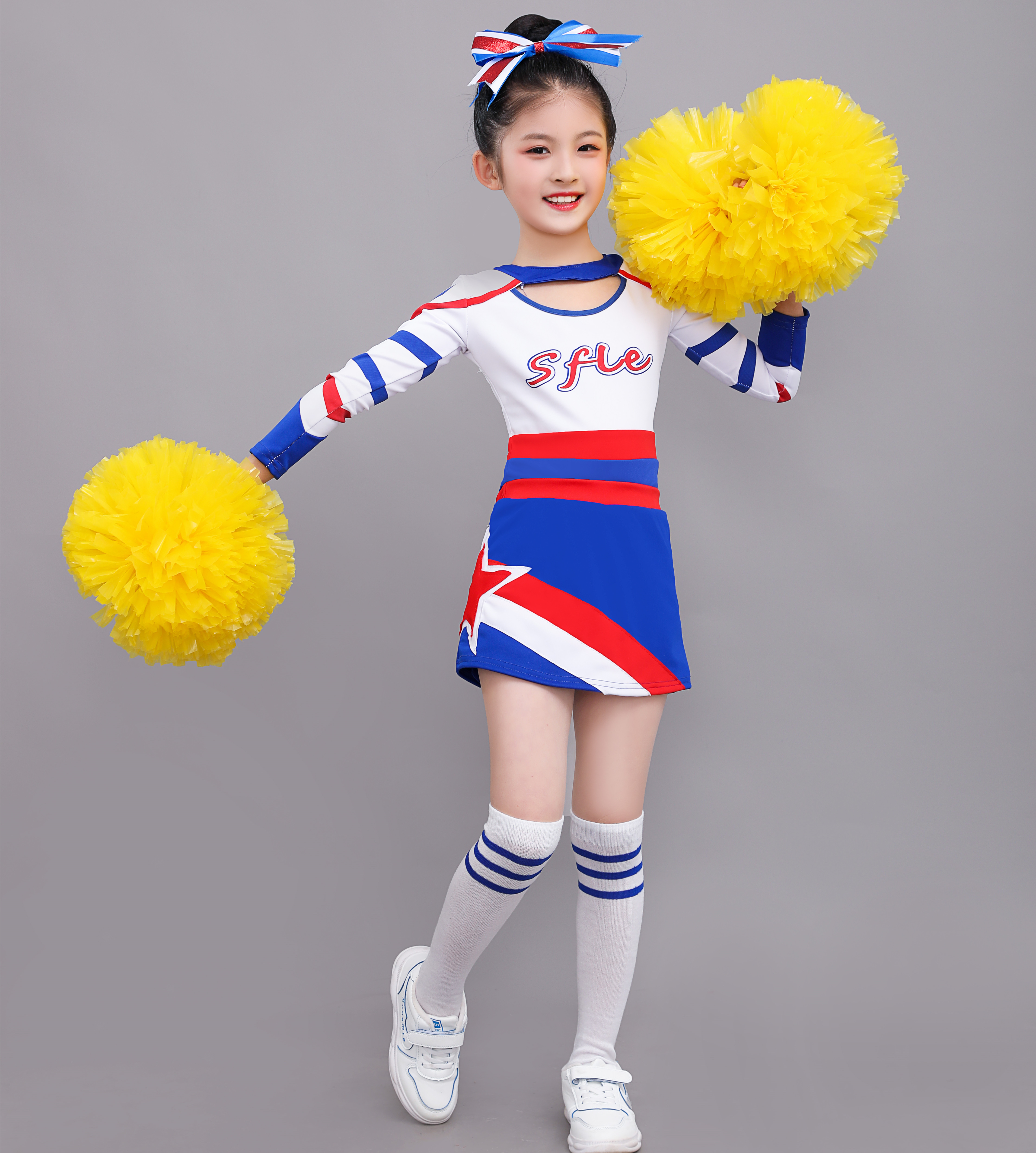 儿童啦啦操比赛演出服装中小学生男女拉拉队服成人竞技健美操服装