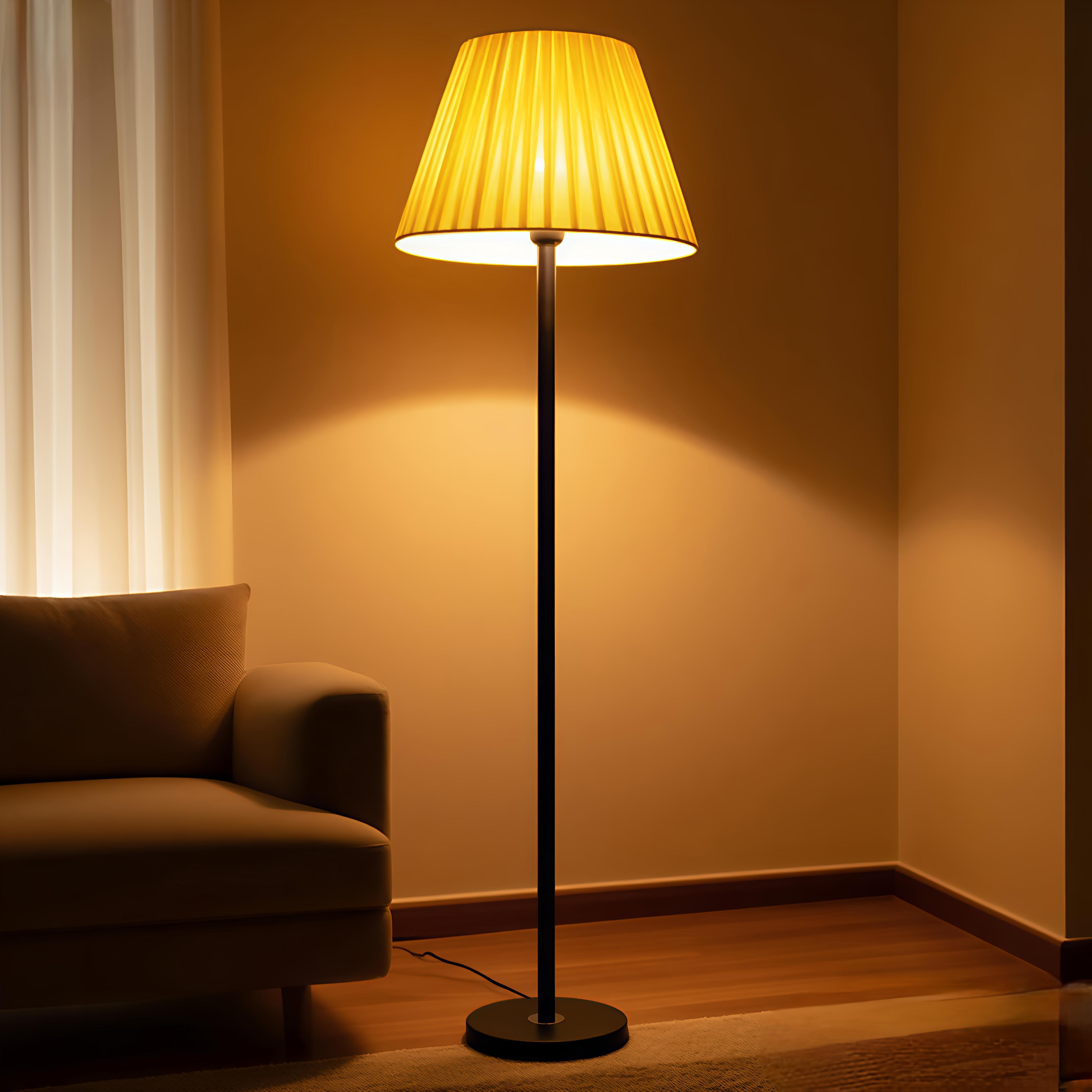 氛围温馨落地灯客厅床头百褶罩北欧装饰沙发边氛围感,淘宝优惠券,粉丝福利购,淘宝优惠卷