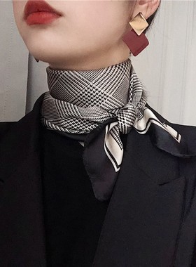 丝巾聚酯纤维女百搭时尚