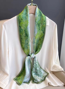 丝巾项链聚酯纤维女士百搭时尚