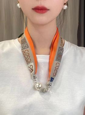 丝巾项链聚酯纤维女士百搭气质