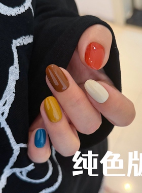 MUZINAIL·【复古邮票】镜面粉纯手工定制美甲猫眼指甲月光粉美甲