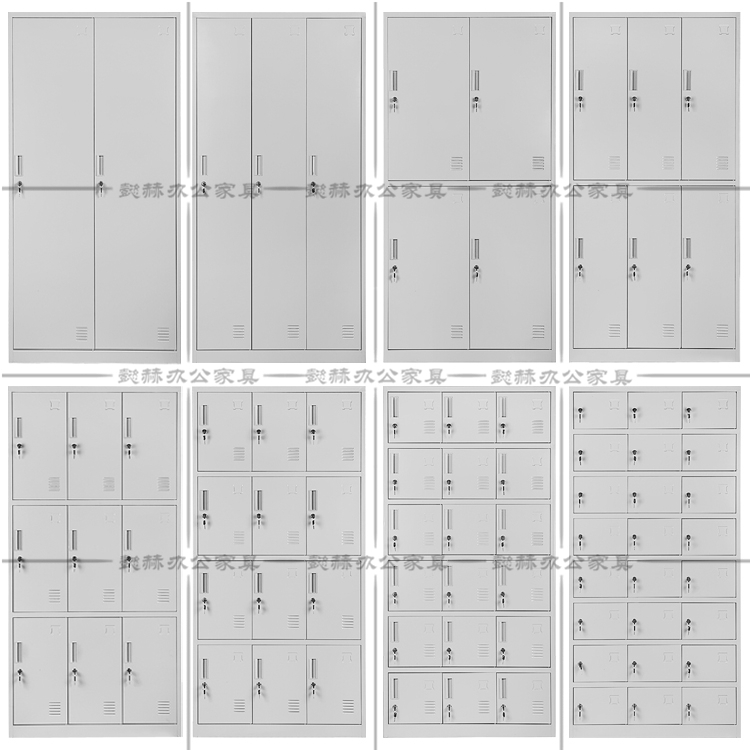 新款钢制十五门更衣柜工厂车间鞋柜员工储物手机存包铁皮碗柜多门 - 图3