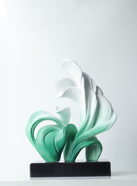 玻璃钢装饰轻奢玄关抽象雕塑