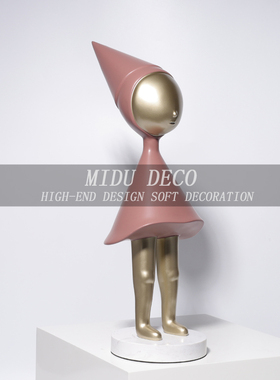 树脂装饰现代玄关人物