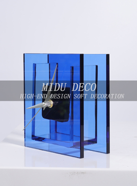 水晶装饰北欧卧室时钟