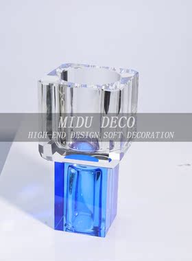 水晶烛台轻奢餐桌花器