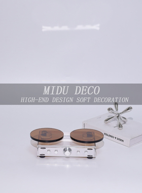 水晶装饰轻奢样板房唱片机